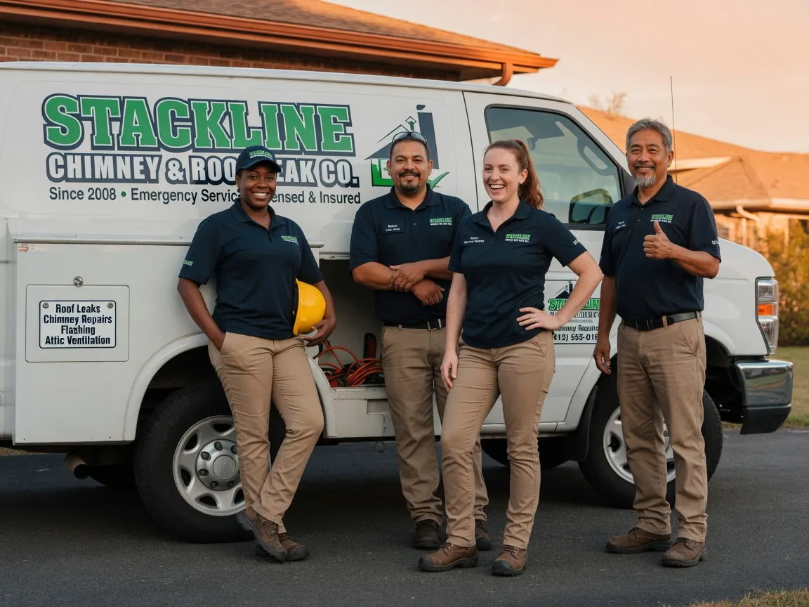 Chimney flashing repair company in Sublime, TX